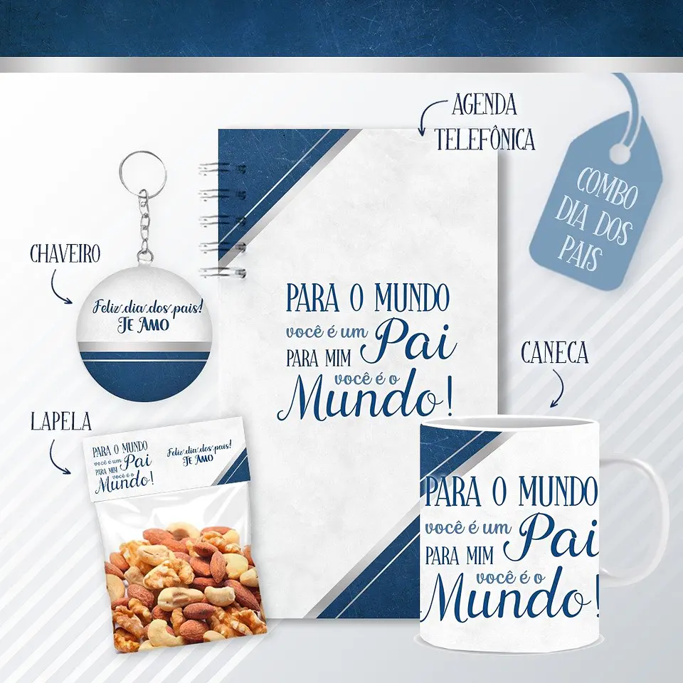 Dia dos Pais 2023 – Combo Encadernação + Brindes – Ateliê da Criativa 2