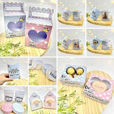 Kit Printables Mimos + Canecas – Dia dos Avós 2023 – Madi