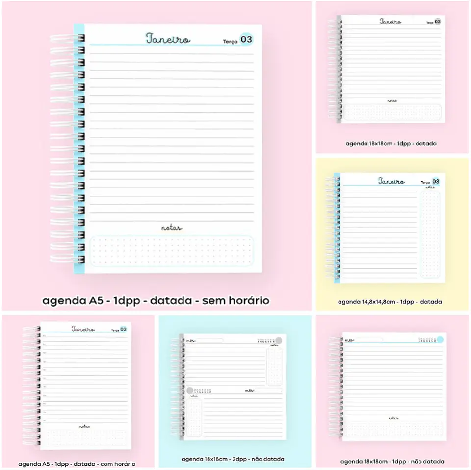Arquivo Digital Encadernação Miolos Agendas 2023 e Capas 8