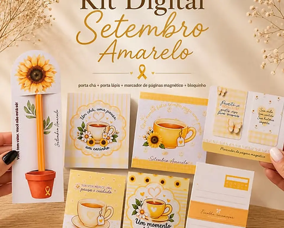 Kit Digital Setembro Amarelo – 4 Arquivos em PDF 1