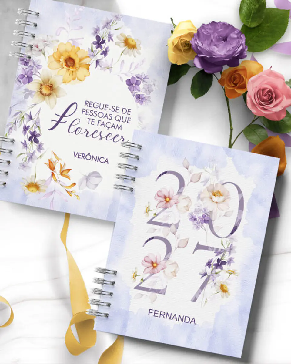 Combo 6 Agendas 2027 e Permanente – Floral Encanto 5