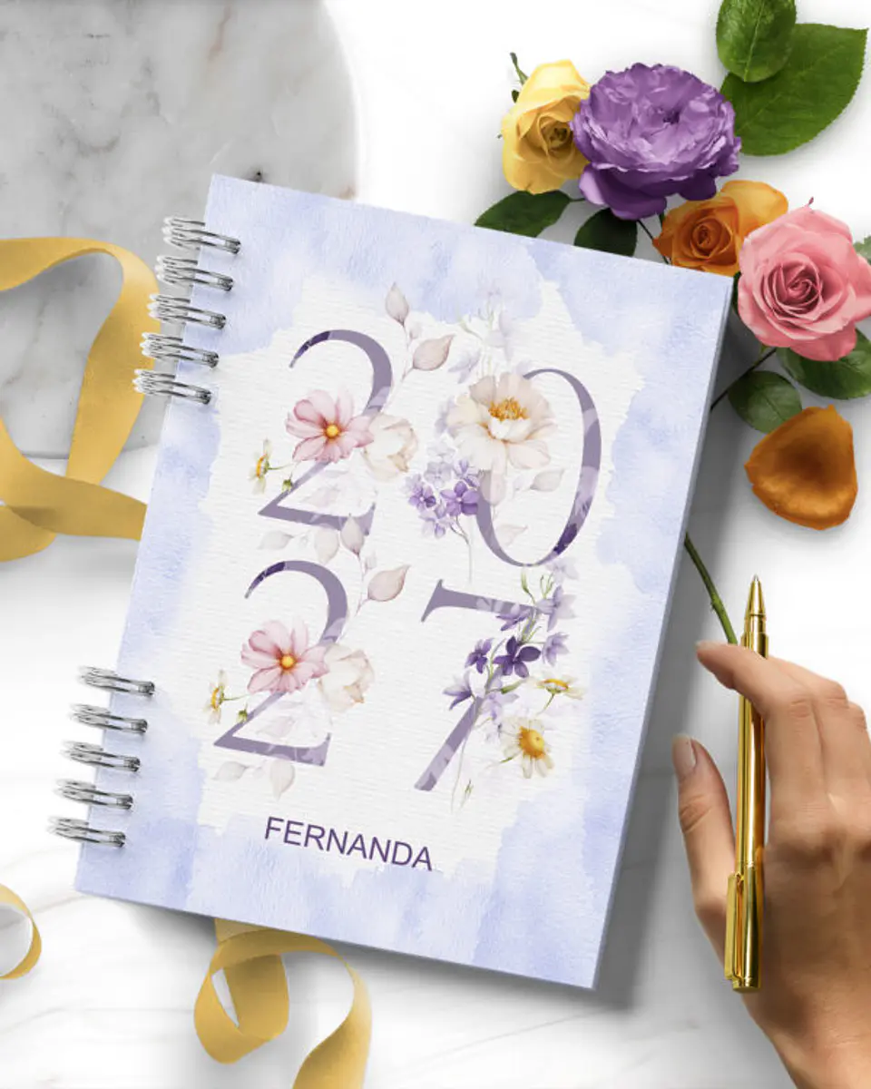 Combo 6 Agendas 2027 e Permanente – Floral Encanto 7