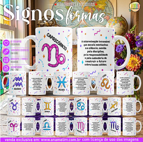 Signos Formas – Artes para Canecas