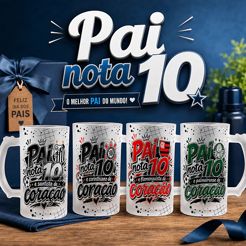 Caneca Chopp Pai Nota 10 – Arte Digital