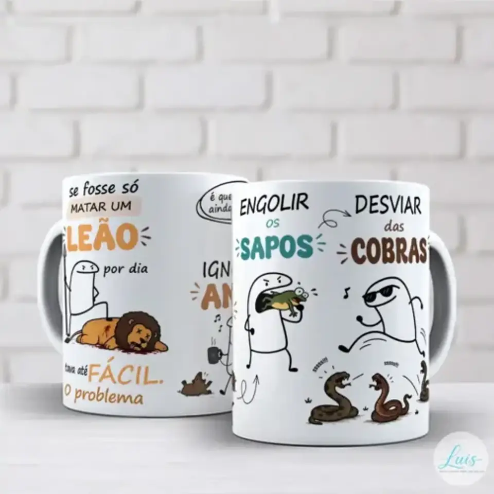 Flork Matar Um Leão Por Dia – Arte Avulsa Caneca 4