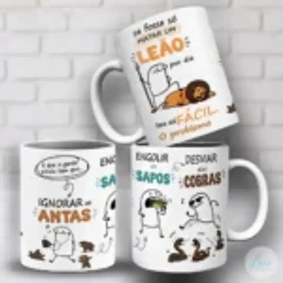 Flork Matar Um Leão Por Dia – Arte Avulsa Caneca 6