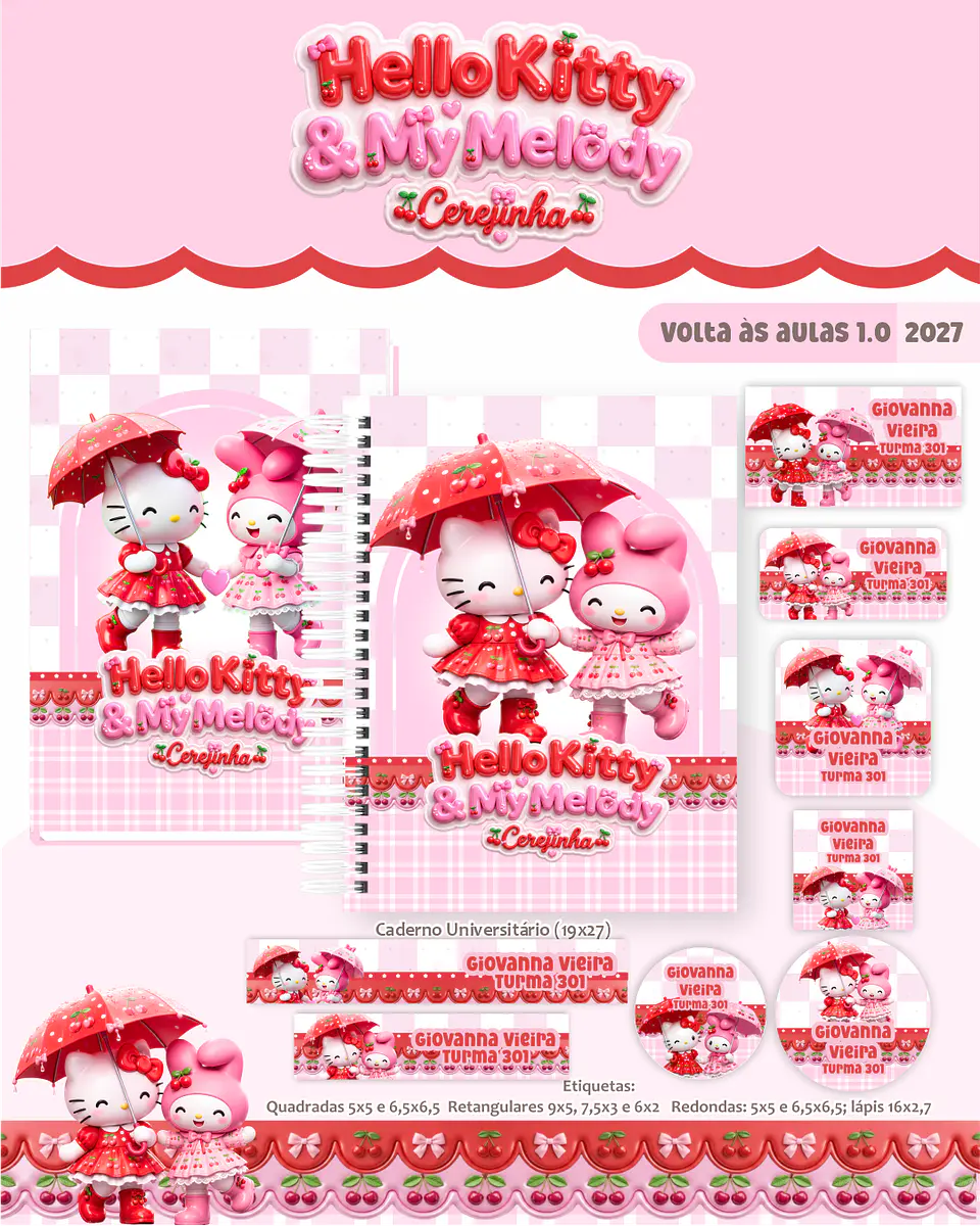 Arquivo Combo Escolar Hello Kitty e My Melody 2027 1