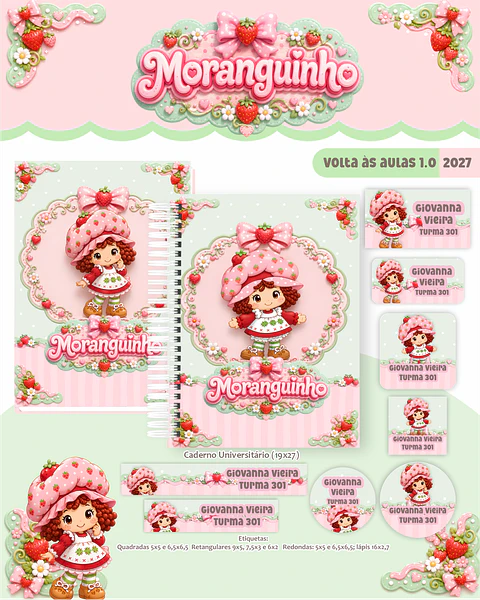 Arquivo Combo Escolar Moranguinho 2027