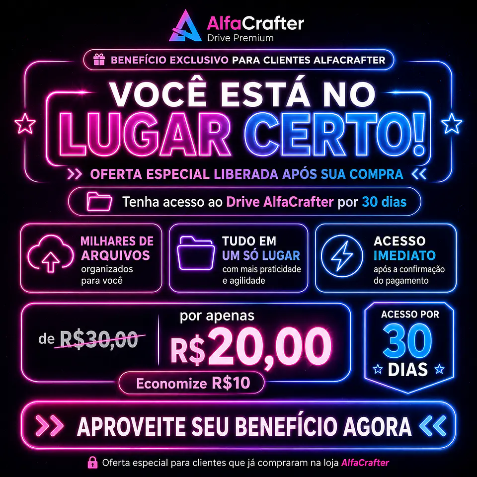 Benefício Cliente — Drive AlfaCrafter | 30 Dias 1