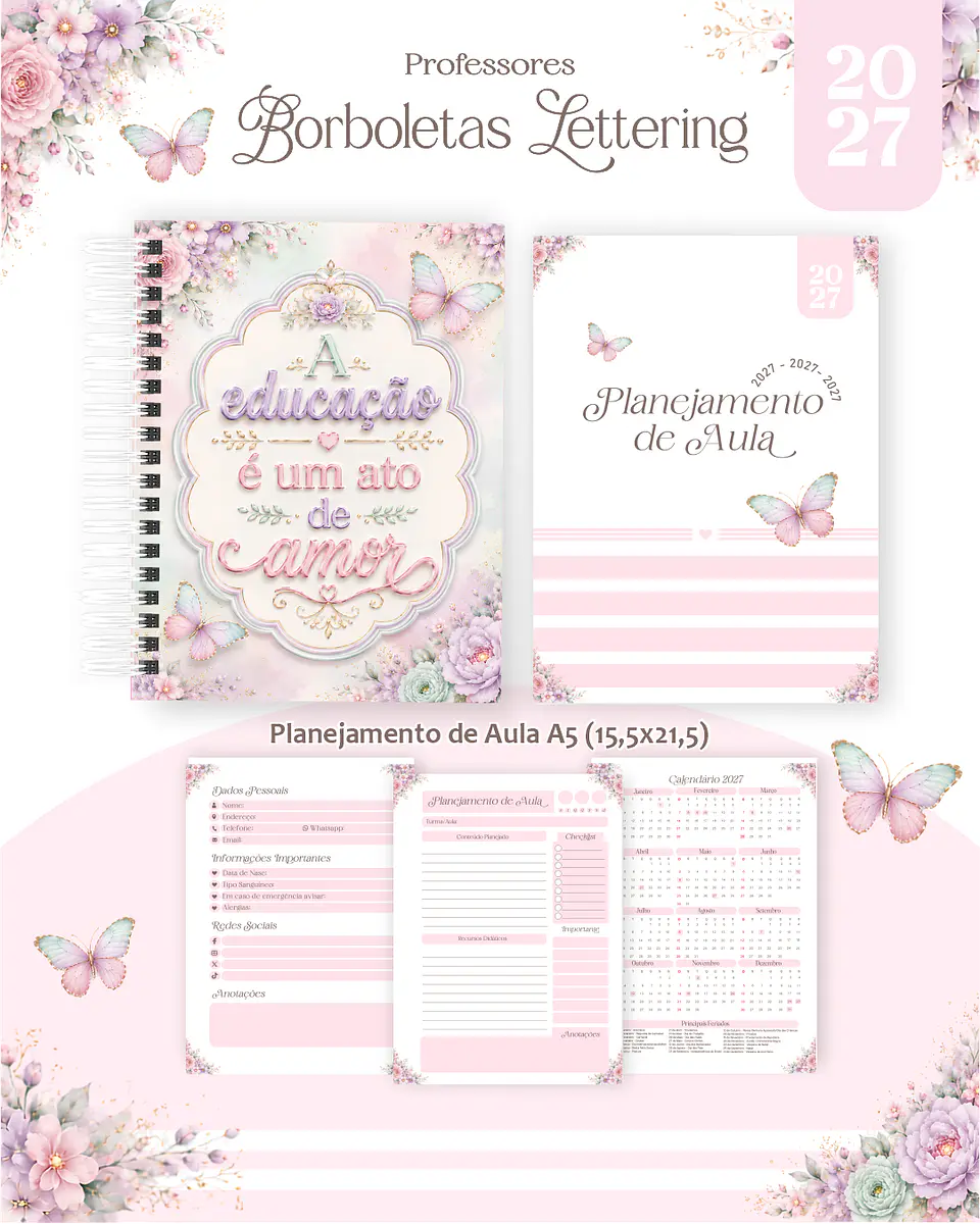 Arquivo Volta às Aulas Professores Borboletas Lettering 2027 1