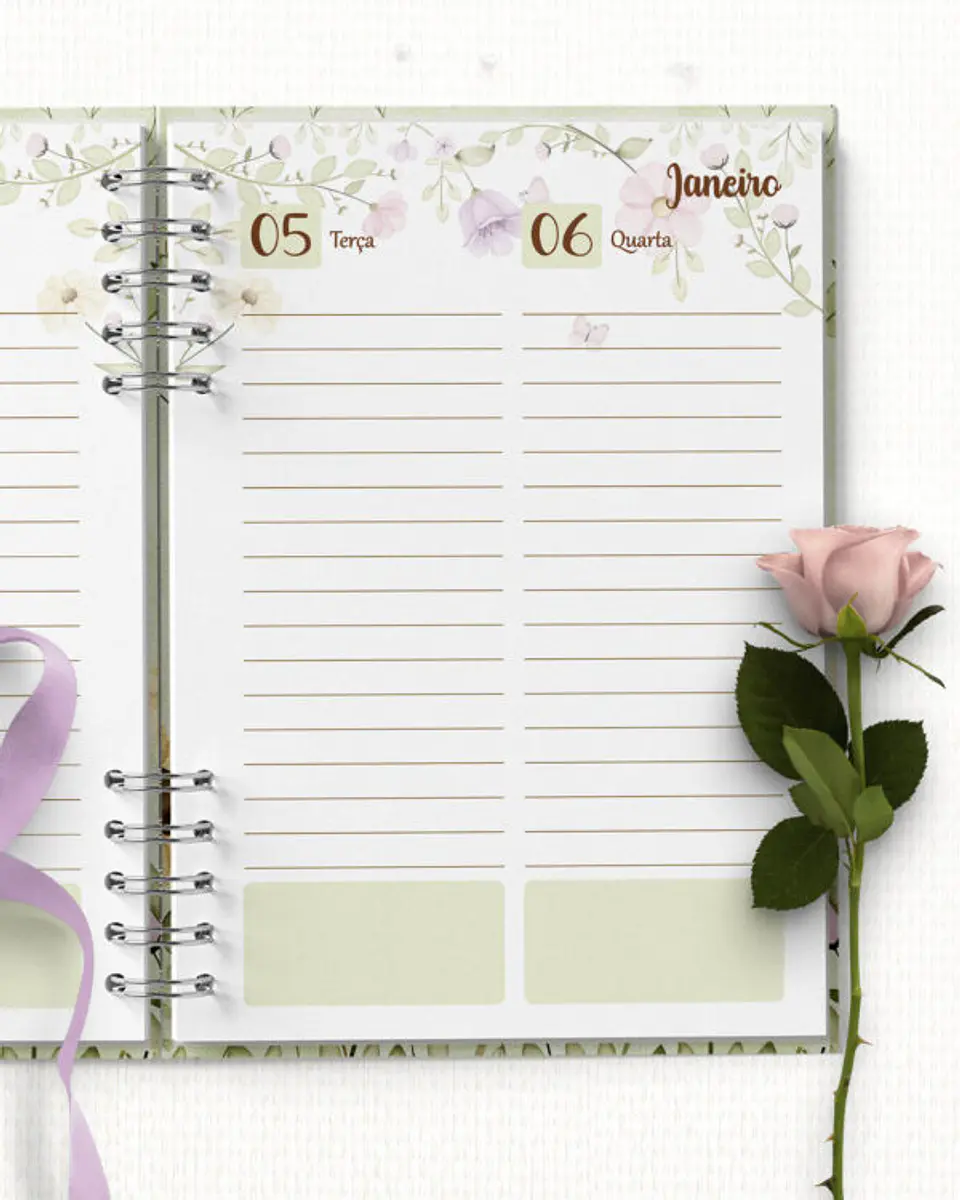 ARQUIVO COMBO 8 Agendas 2027 e Permanente COM e SEM Versículos Floral 4