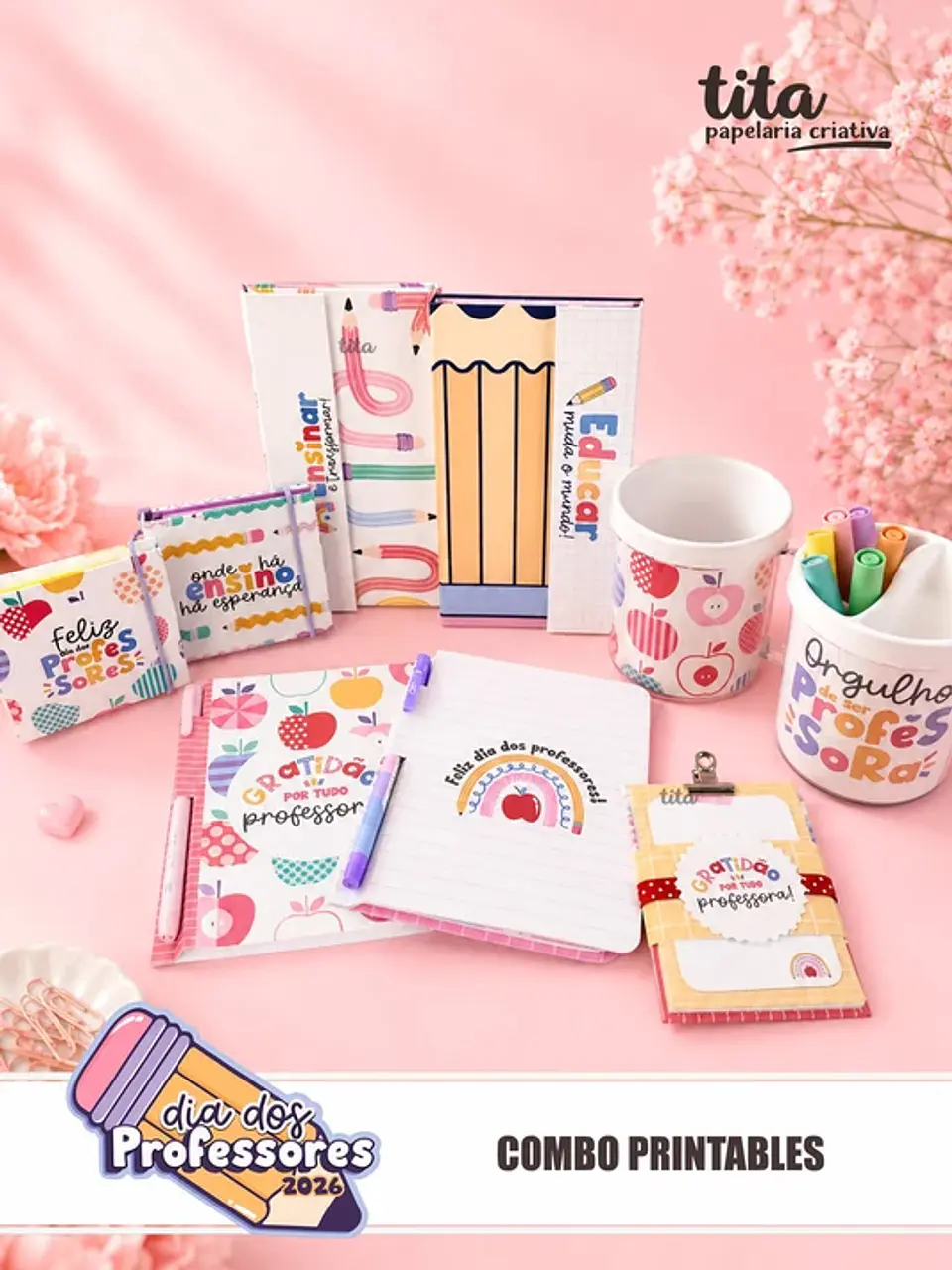 Professores 2026 - Combo Printables 1