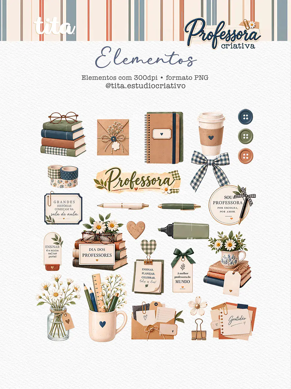 Professores 2026 - Combo Printables 5