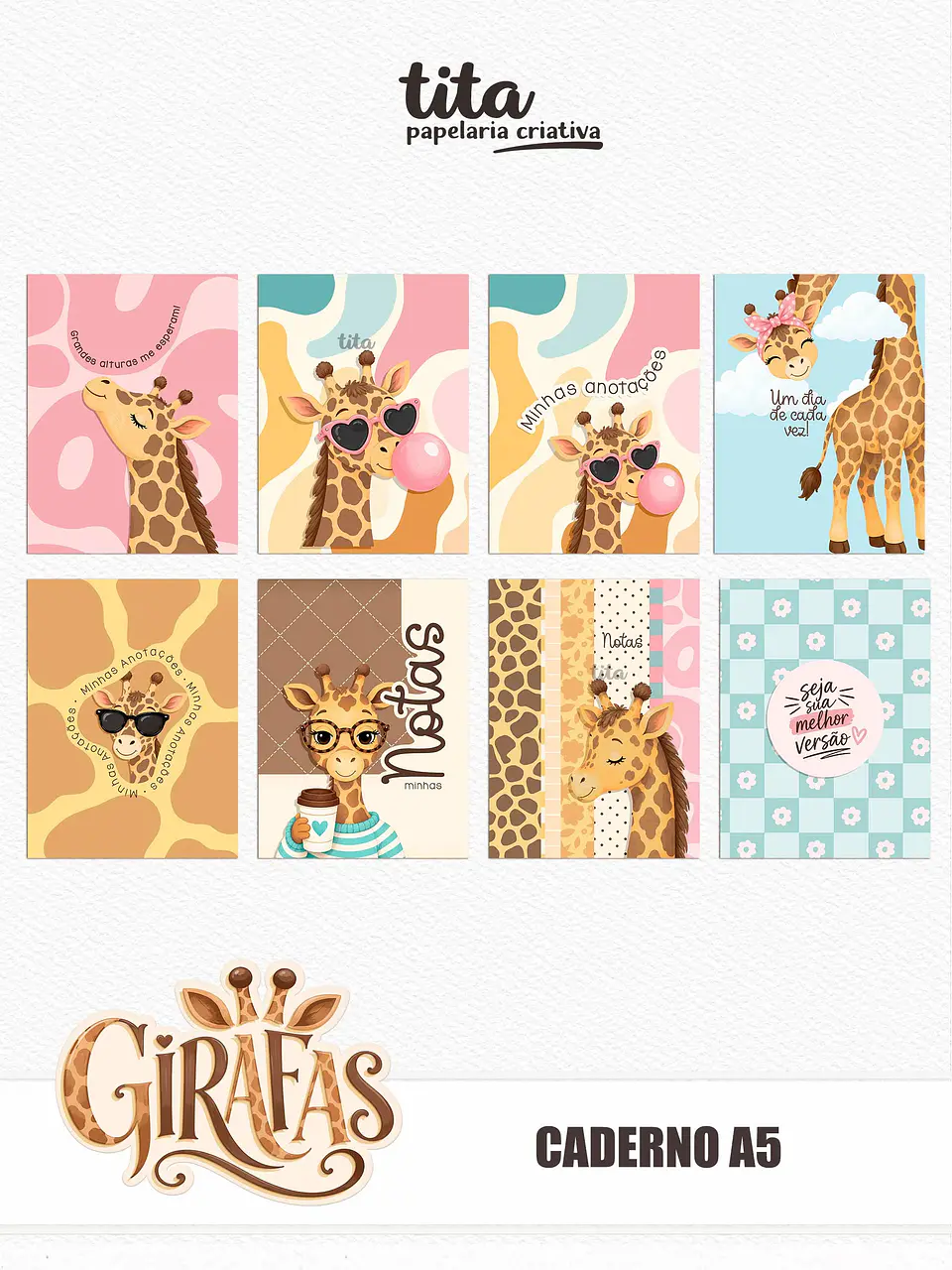 Girafas - Combo Encadernação 8