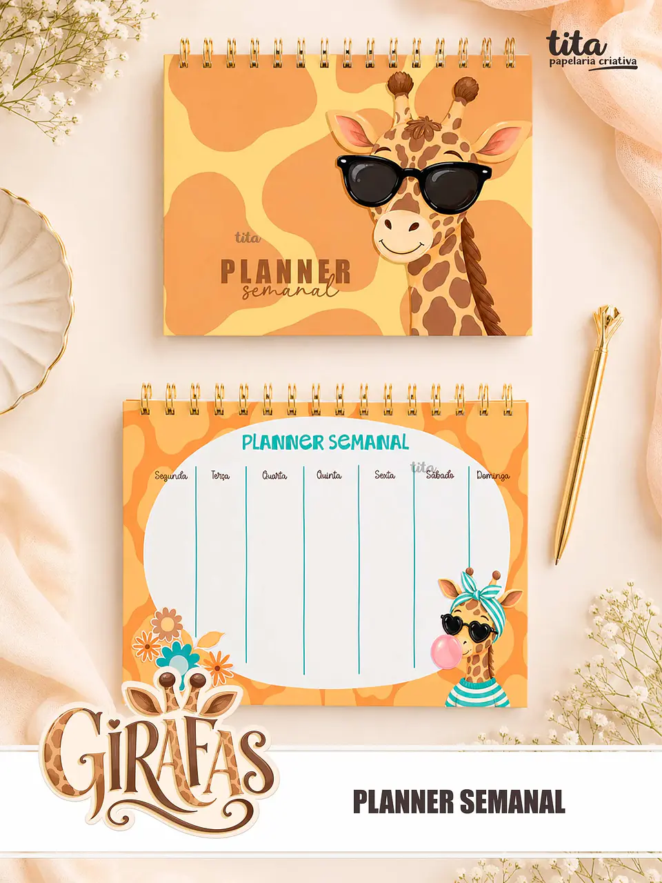 Girafas - Combo Encadernação 12