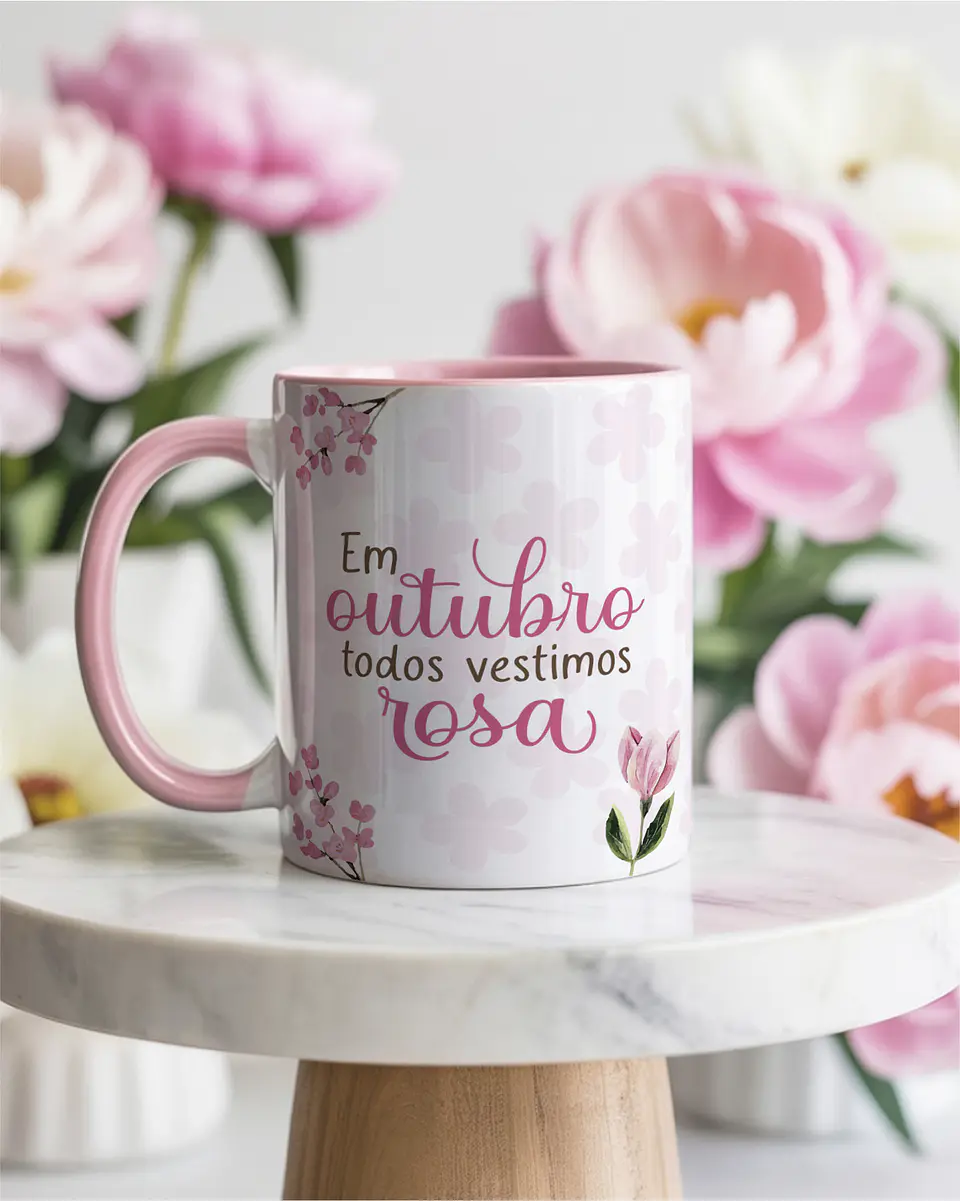Kit Canecas Outubro Rosa V7 3