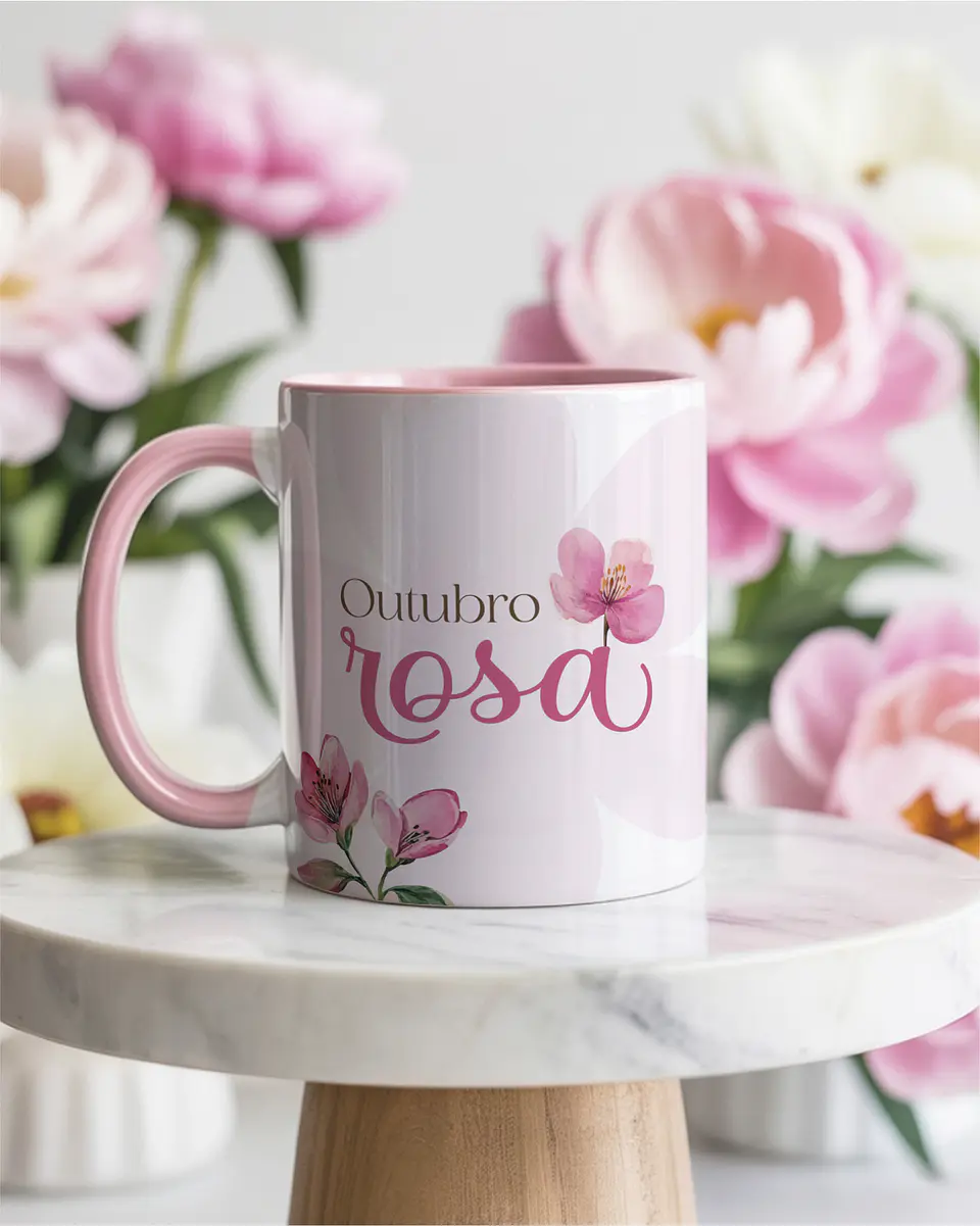 Kit Canecas Outubro Rosa V7 8