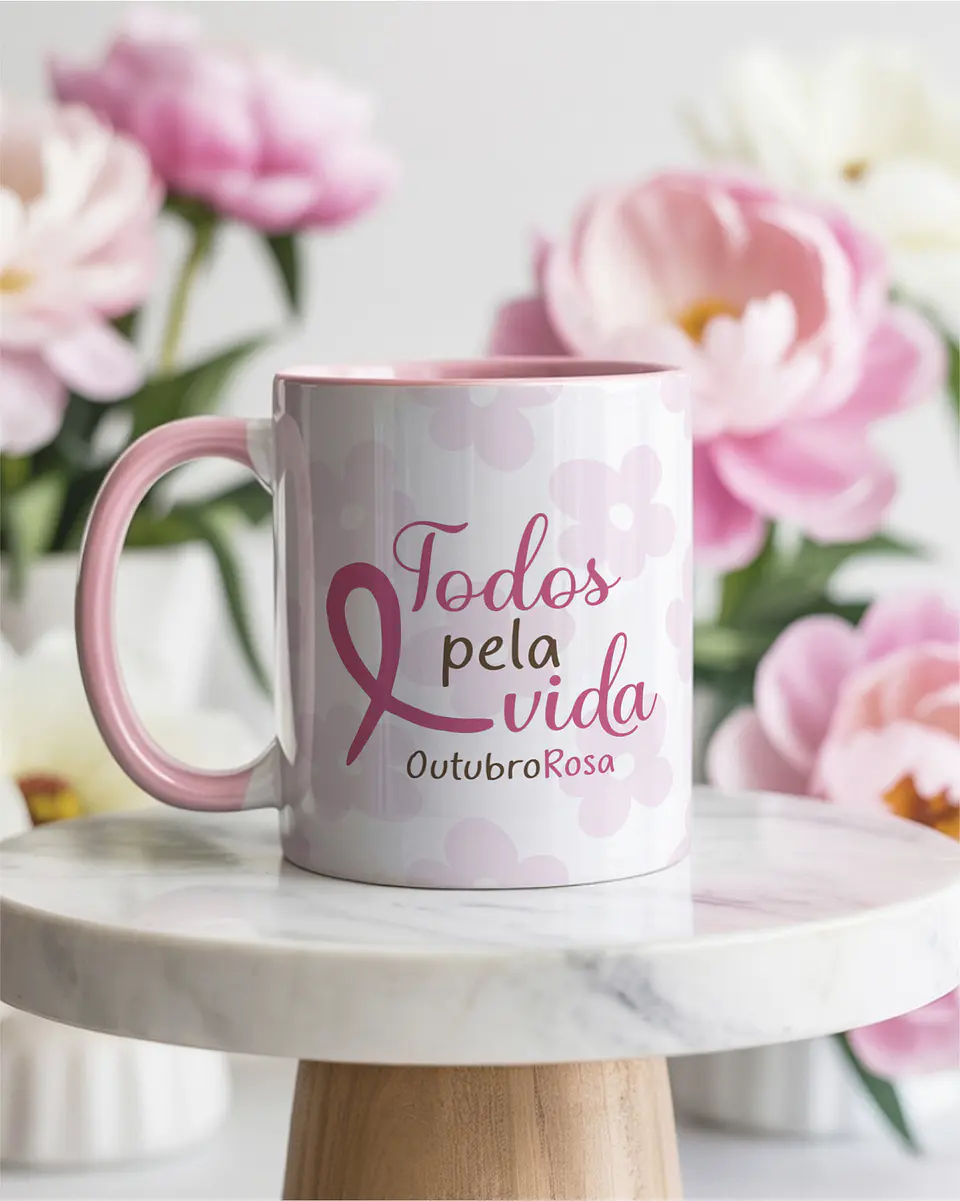 Kit Canecas Outubro Rosa V7 11