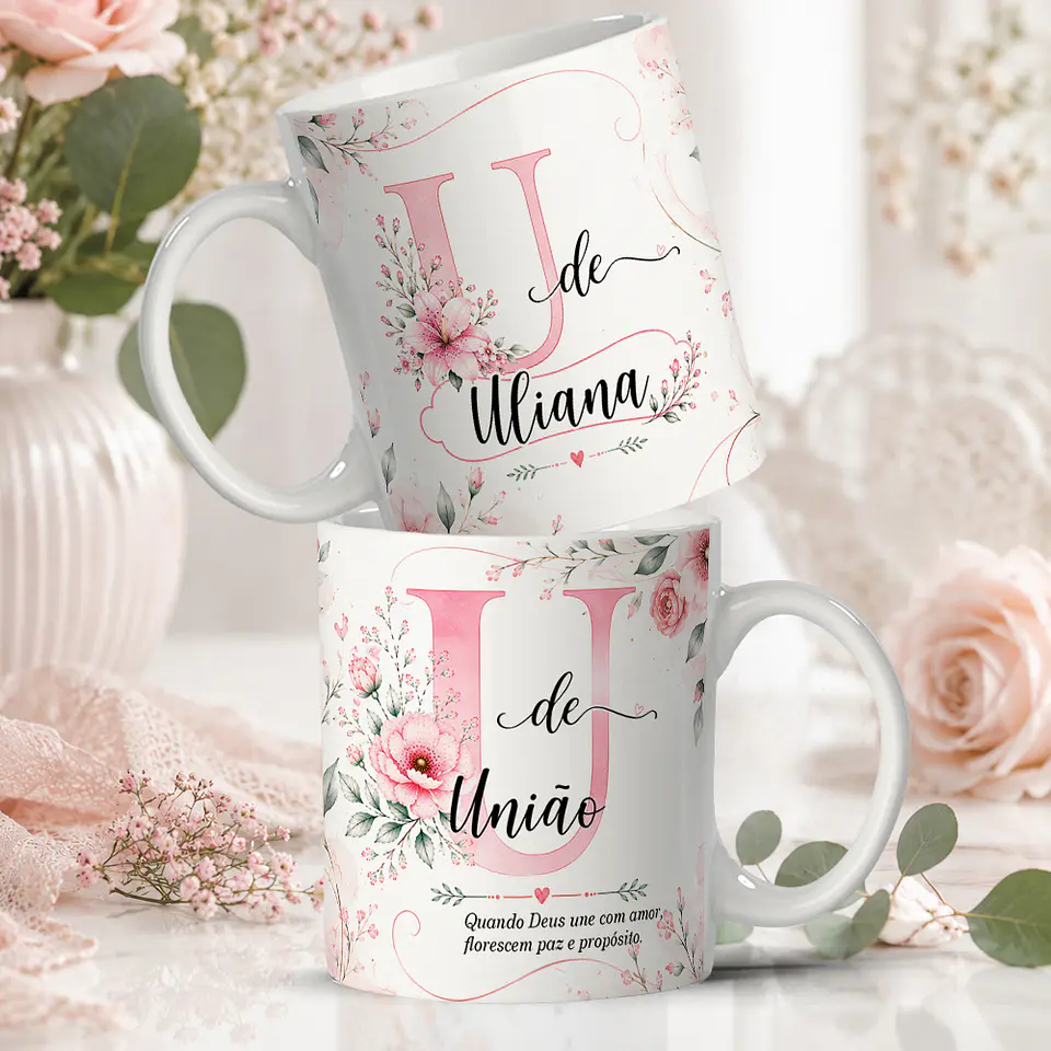 Alfabeto Florescer - Artes Canecas 23