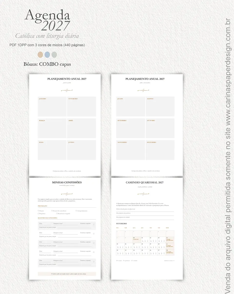Agenda Liturgia Diária 2027 1DPP + COMBO capas 8