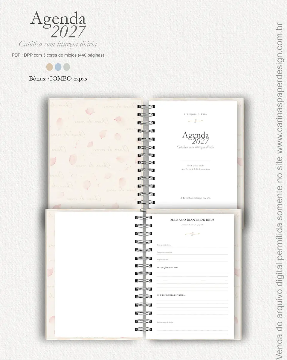 Agenda Liturgia Diária 2027 1DPP + COMBO capas 10