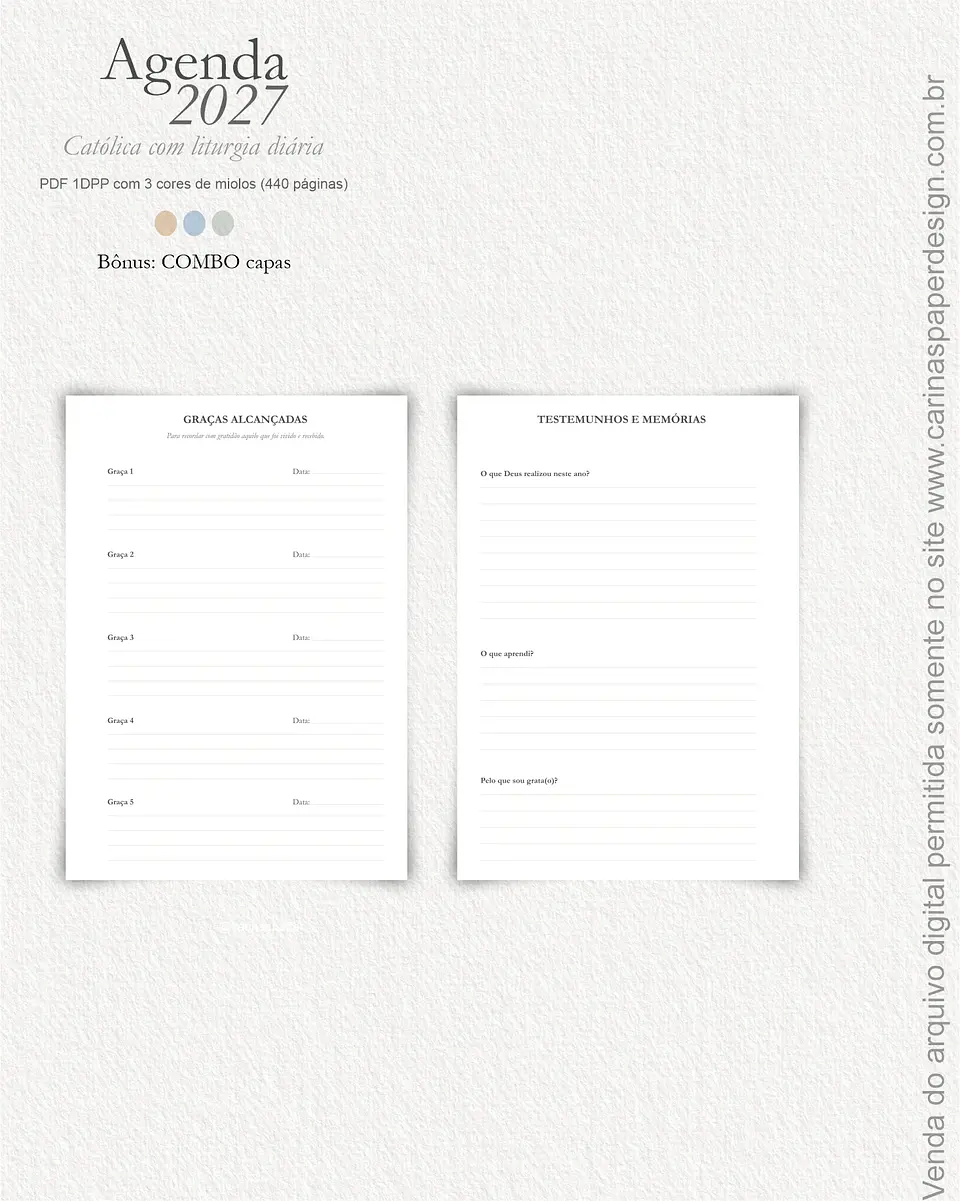 Agenda Liturgia Diária 2027 1DPP + COMBO capas 13