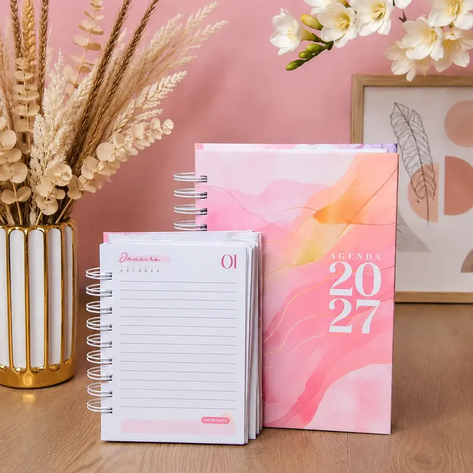 Super Combo Agendas | Datadas 2027 + Permanentes + Capas | 126 miolos Col. Vagalume + 7 Bônus 2