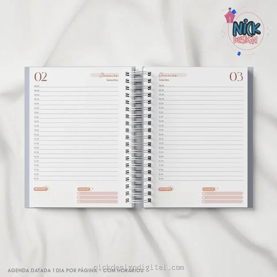 Super Combo Agendas | Datadas 2027 + Permanentes + Capas | 126 miolos Col. Vagalume + 7 Bônus 8