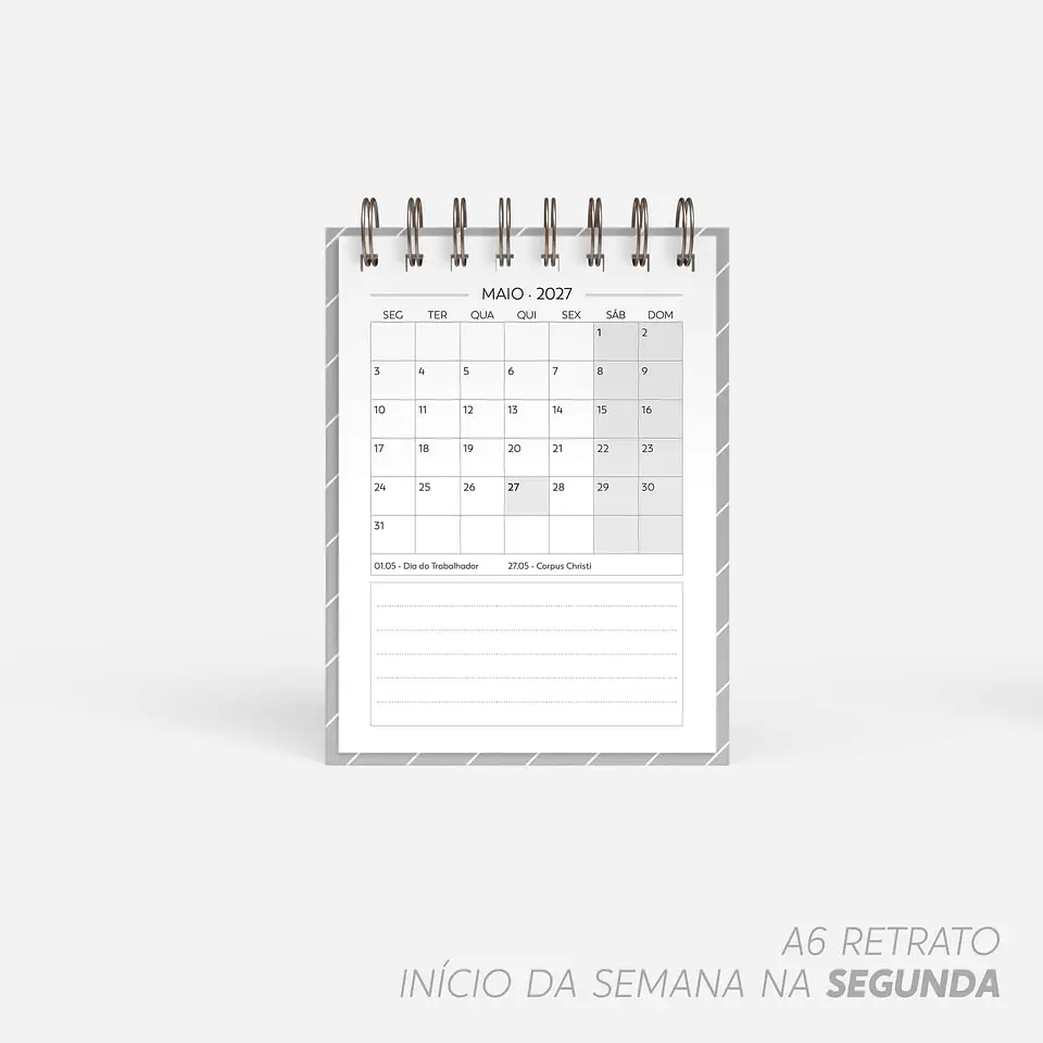 SUPER COMBO de Calendário de Mesa 2027 3