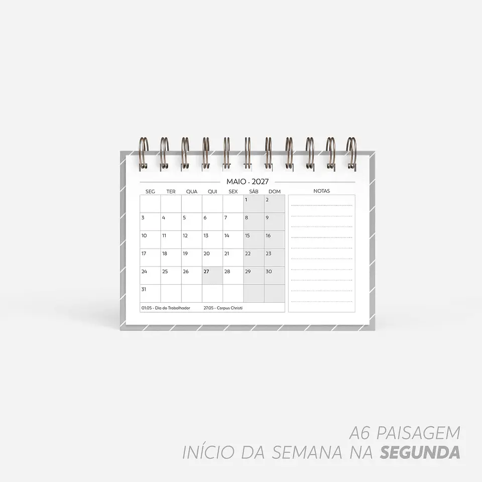 SUPER COMBO de Calendário de Mesa 2027 4
