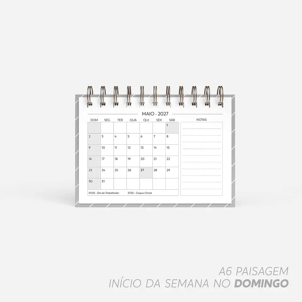 SUPER COMBO de Calendário de Mesa 2027 6