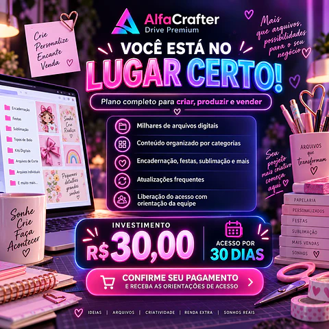 Acesso ao Drive AlfaCrafter | 30 Dias