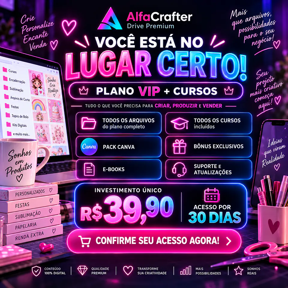 Acesso Drive Completo Alfacrafter +Cursos 1