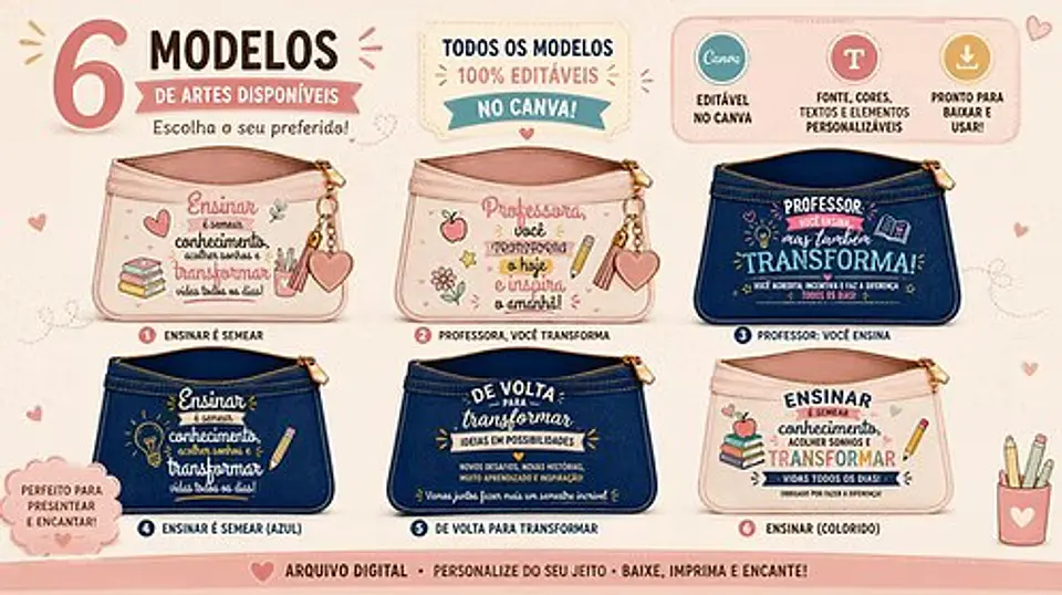Envelope Estojo – Dia dos Professores e Volta às Aulas 5