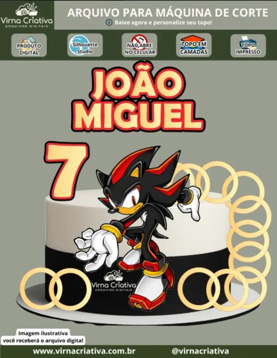 Arquivo de Corte Topo de Bolo SHADOW 1