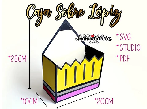 Arquivo de Corte Caixa Envelope Lápis