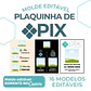 Molde Plaquinha PIX Editável no Canva - Thumbnail 1