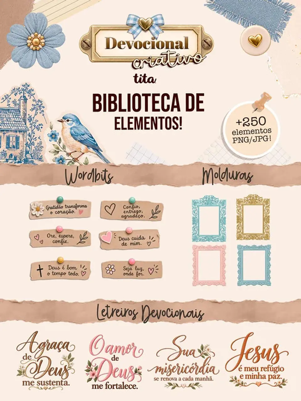 Kit Digital Devocional Criativo – Kit Digital ( Biblioteca de Elementos) 1