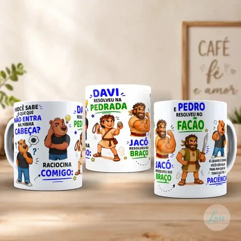 Arte Para Caneca Capivara Davi Jacó Pedro Paciência – Arquivo Digital Sublimação