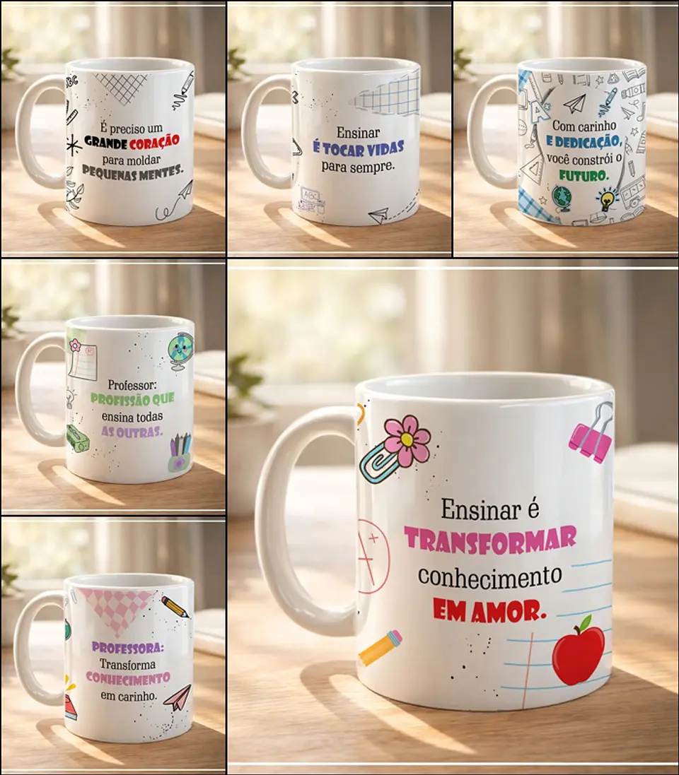 Coleção Canecas Dia dos Professores Tradicional 1