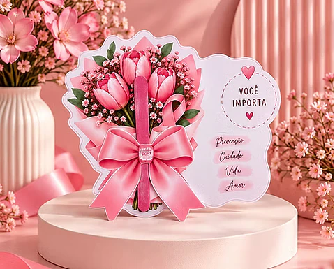 KIT ARQUIVO DIGITAL OUTUBRO ROSA- CARDS E TAGS