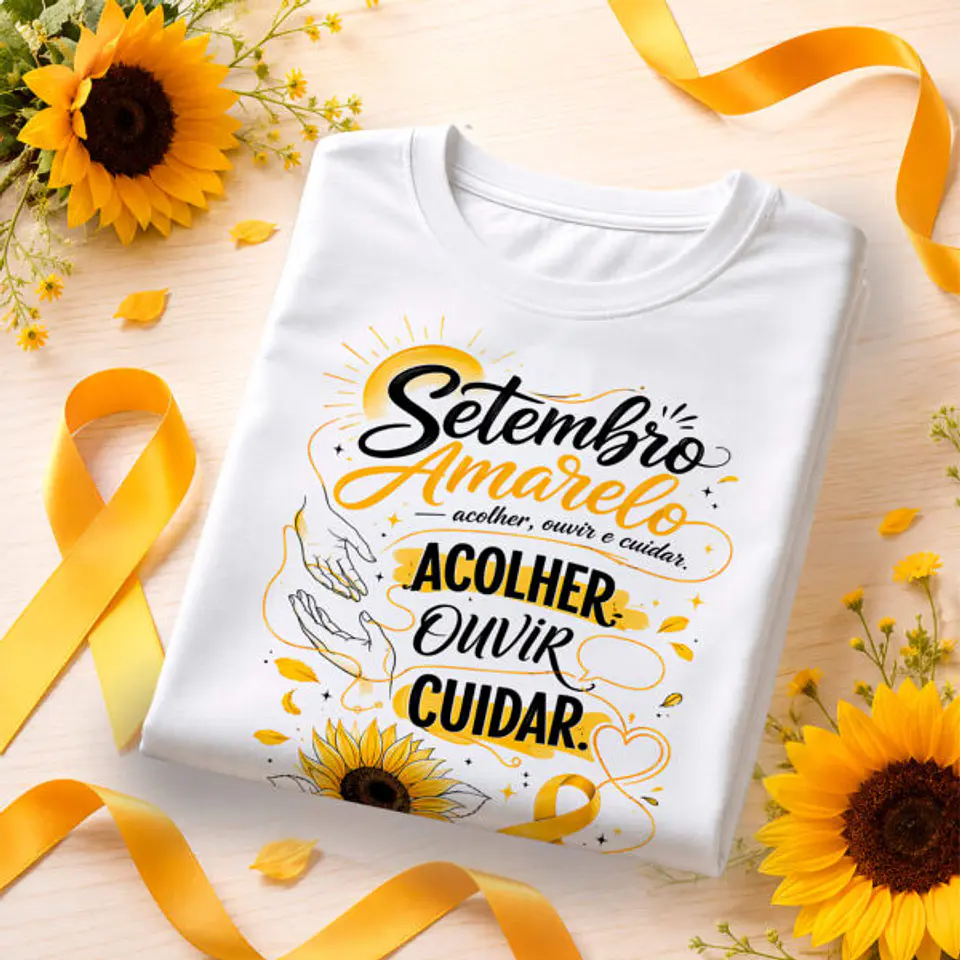 Arte Camiseta Setembro Amarelo 3