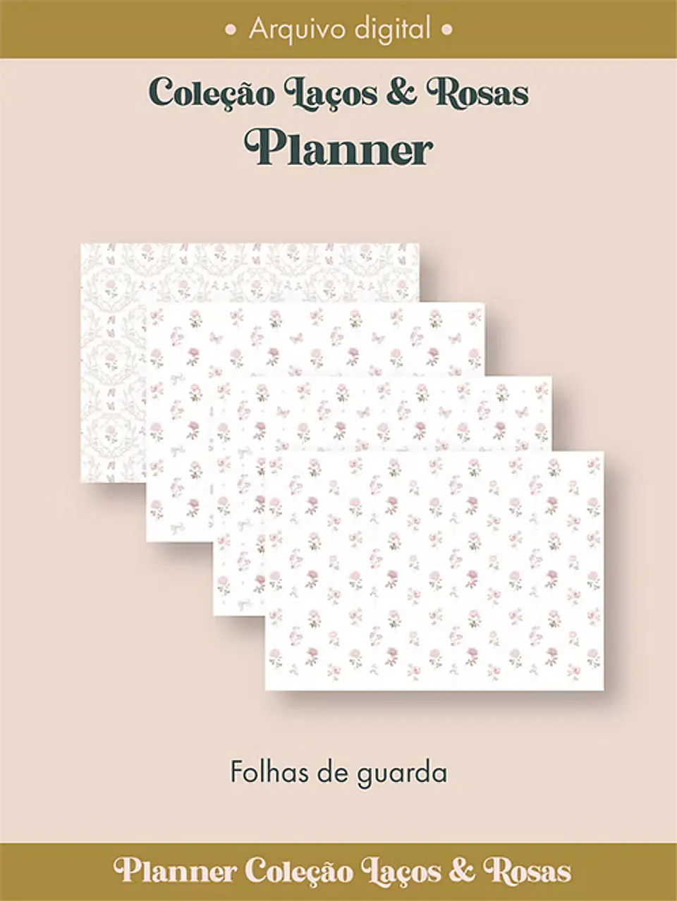 Planner Coleção Laços & Rosas Costura 2