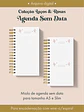 Agenda Sem Data Coleção Laços & Rosas Wire-o - Thumbnail 5