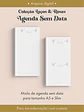 Agenda Sem Data Coleção Laços & Rosas Costura - Thumbnail 2