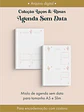 Agenda Sem Data Coleção Laços & Rosas Costura - Thumbnail 5