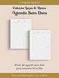 Agenda Sem Data Coleção Laços & Rosas Costura - Thumbnail 6