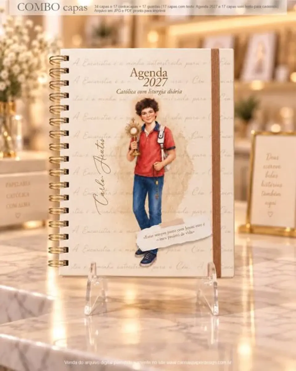 Arquivo Digital COMBO 2 CAPAS A5 para Agendas e Cadernos Santos nova versão 6