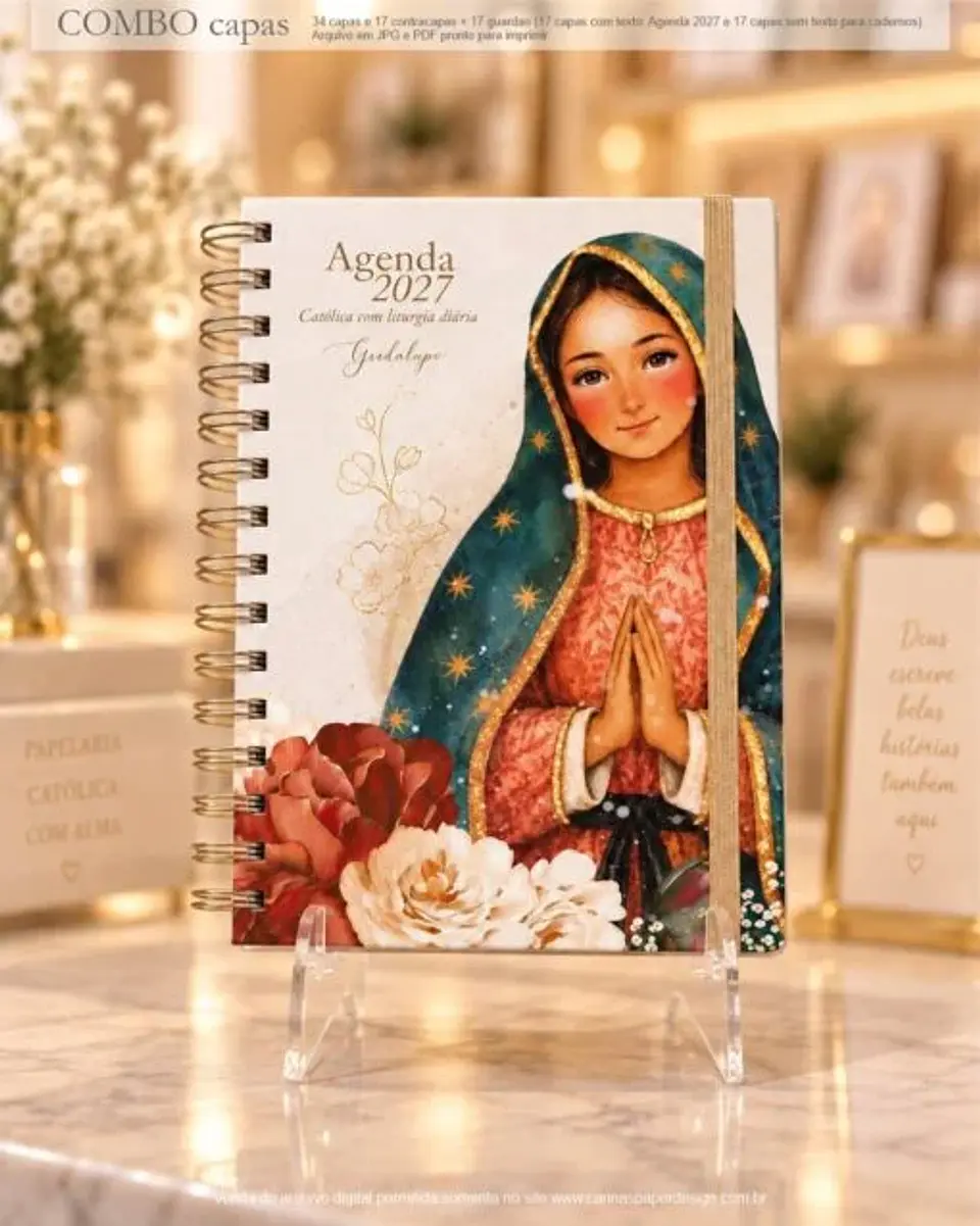 Arquivo Digital COMBO 2 CAPAS A5 para Agendas e Cadernos Santos nova versão 7