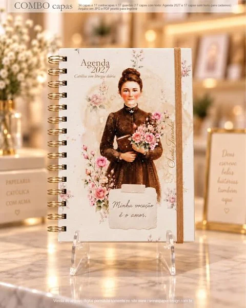 Arquivo Digital COMBO 2 CAPAS A5 para Agendas e Cadernos Santos nova versão